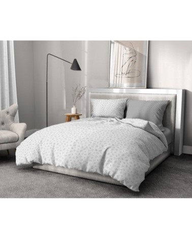 COLIBRI Parure de couette 100% coton - Gris - 220x240 cm