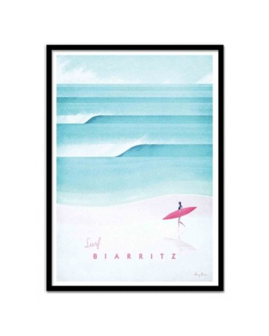 Affiche d'art avec Cadre bois noir - 50 x 70 cm