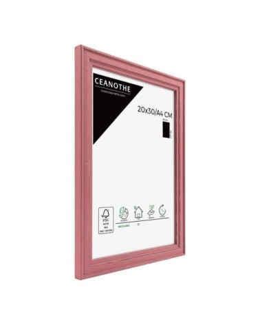 Cadre photo rouge 20x30 cm bois massif fsc