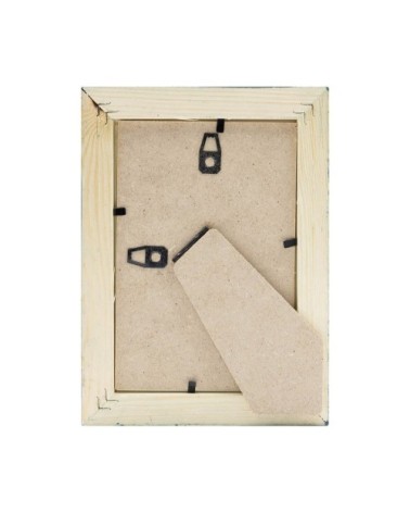 Cadre photo bleu 10x15 cm bois massif fsc