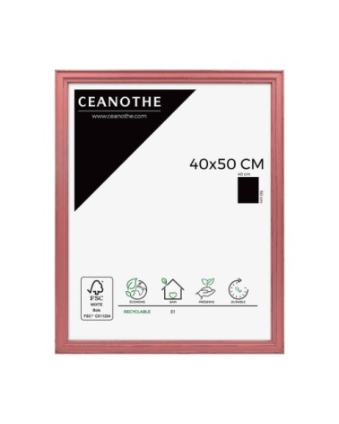 Cadre photo rouge 40x50 cm bois massif fsc