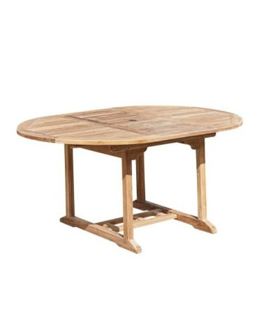 Table de jardin extensible en teck 6/8 personnes
