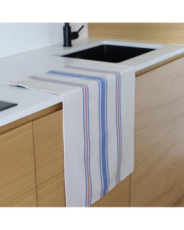 Torchon coton Bleu 50x70 cm