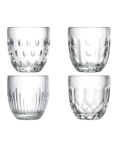 Coffret de 4 verres à eau 4 modèles assortis