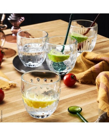 Coffret de 4 verres à eau 4 modèles assortis