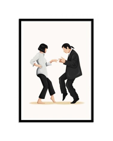 Affiche d'art avec Cadre bois noir - 50 x 70 cm