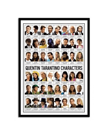 QUENTIN TARANTINO CHARACTERS - Affiche d'art 50 x 70 cm