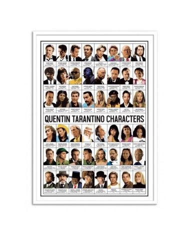 QUENTIN TARANTINO CHARACTERS - Affiche d'art 50 x 70 cm