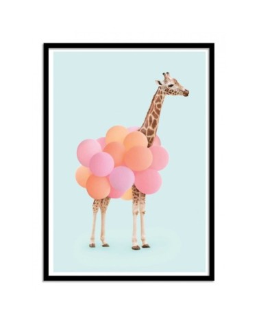 Affiche d'art avec Cadre bois noir - 50 x 70 cm