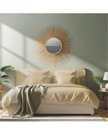 Housse de couette satin de coton latte 240x220