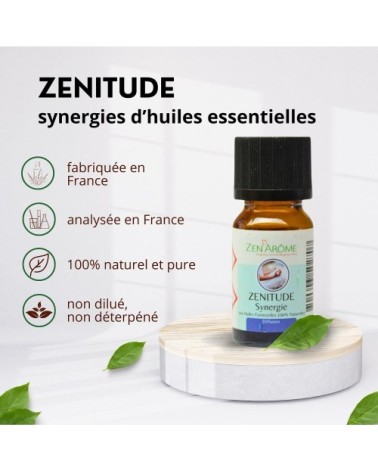 Synergie d'Huiles Essentielles Zenitude - flacon en verre - 10 ml
