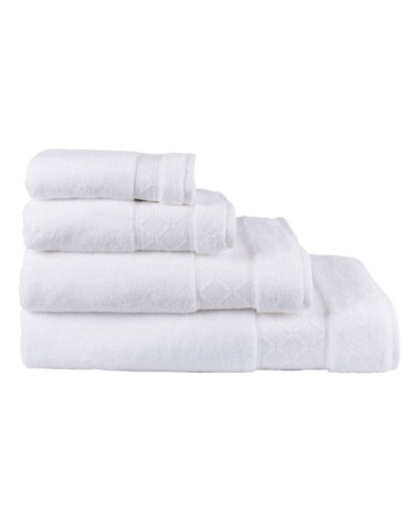 Serviette de bain en coton blanc 90 x 150
