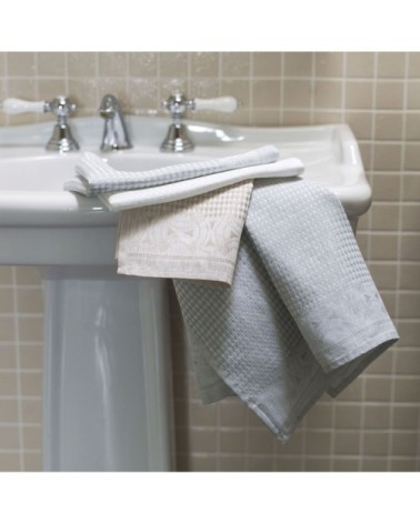 Serviette de bain en lin perle 90 x 150