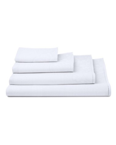 Serviette de bain en coton blanc 90 x 150