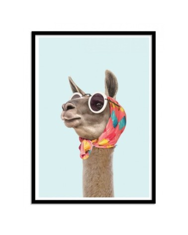 Affiche d'art avec Cadre bois noir - 50 x 70 cm