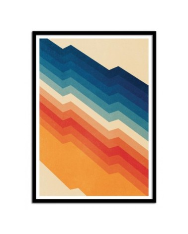 Affiche d'art avec Cadre bois noir - 50 x 70 cm