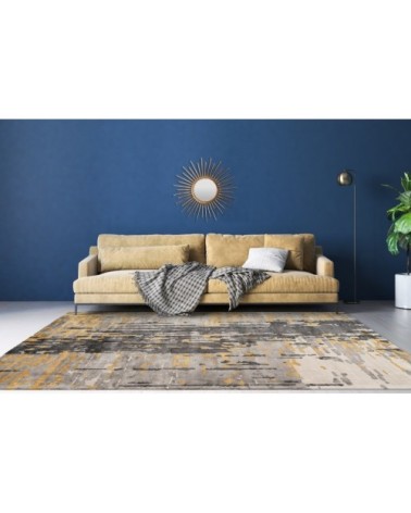 Tapis de salon moderne en Viscose Or 120x170 cm