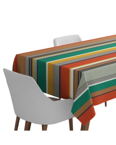 Nappe enduite multicolore 160x300