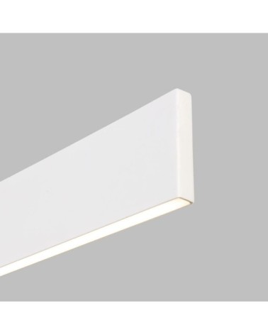 Suspension linéaire LED en métal blanc