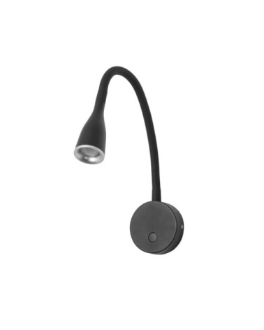 Applique liseuse LED en métal noir