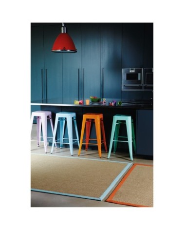 Tapis en Fibre végétale Bleu ciel 200x300 cm