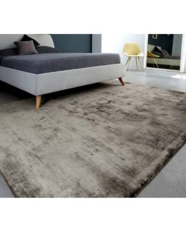 Tapis luxe designer en Viscose Gris foncé 120x170 cm