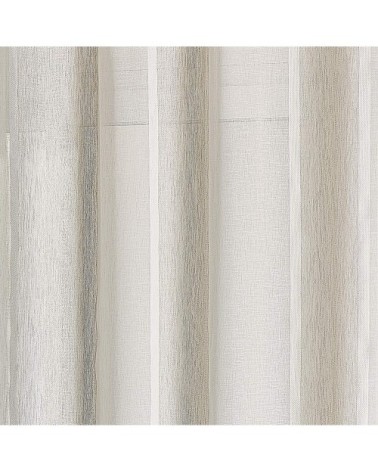 Voilage esprit campagne polyester lin 260 x 140