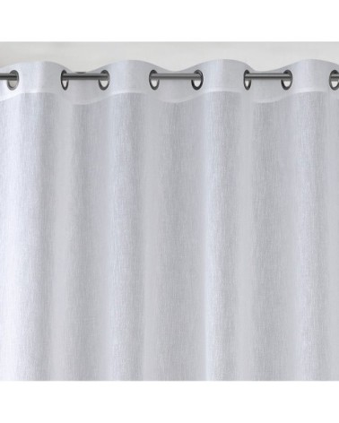 Voilage en étamine bicolore etamine bleu pétrole 260 x 140