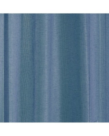 Voilage en étamine fantaisie à oeillet etamine bleu 260 x 140
