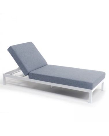 Bain de soleil en aluminium blanc