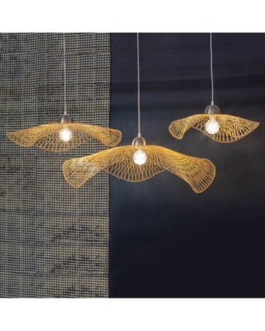 Suspension en bambou tressé D100