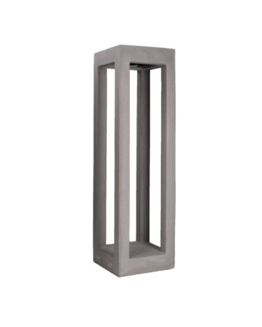 Balise de jardin LED en ciment gris 70cm