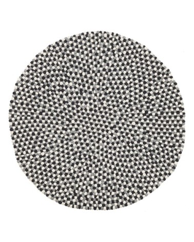 Tapis en tissu noir 140x140cm