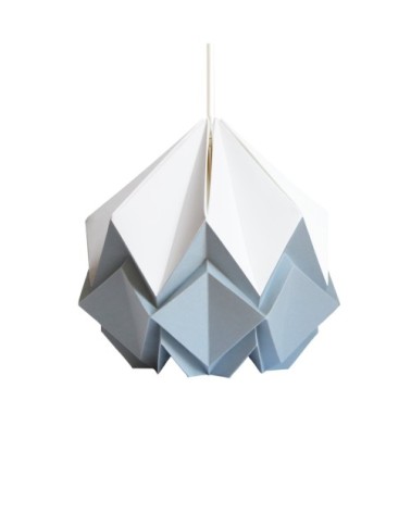 Suspension origami bicolore en papier taille S