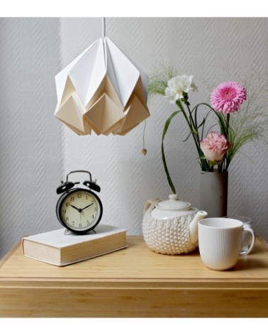 Suspension origami bicolore en papier taille S