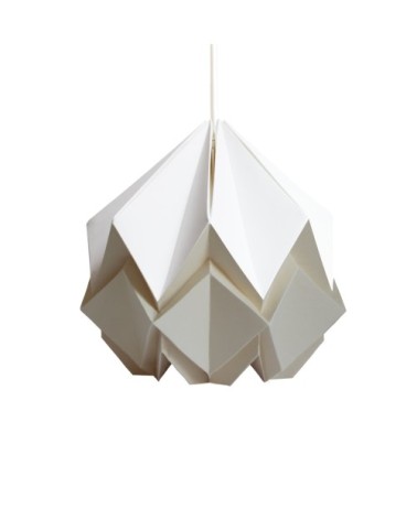 Suspension origami bicolore en papier taille S