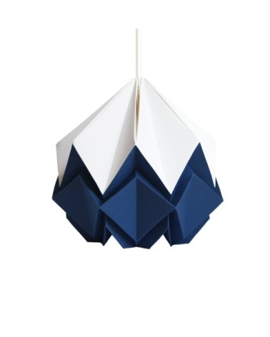 Suspension origami bicolore en papier taille S