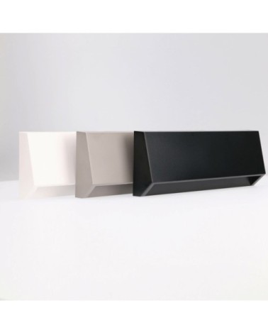 Applique d'extérieur LED en plastique noir 10cm