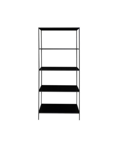 Etagère en bois et métal 80x170cm noir