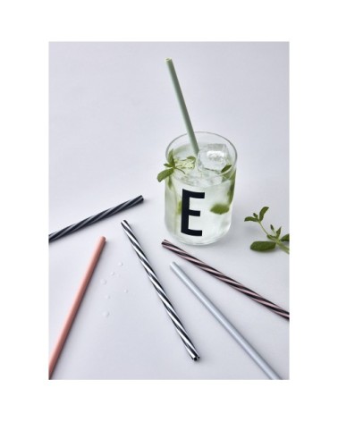 Lot de 10 pailles design