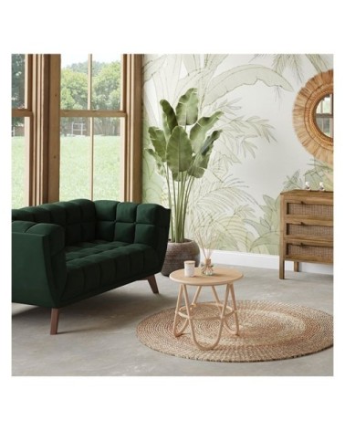 Tapis rond naturel en posidonie ?120cm