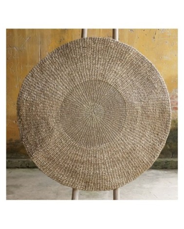 Tapis rond naturel en posidonie ?120cm
