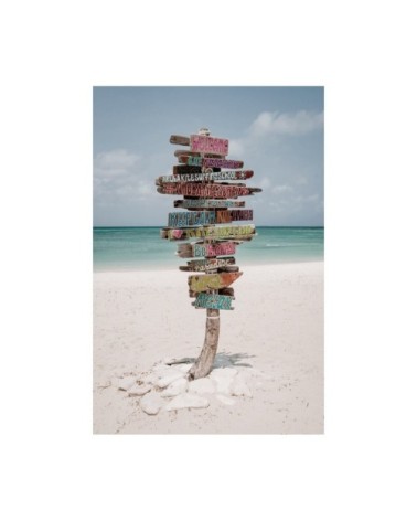 Tableau sur toile panneau coloré 30x45cm