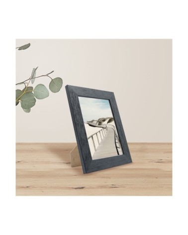 Cadre photo noir 13x18 cm bois reconstitué fsc