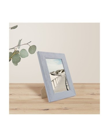 Cadre photo gris 10x15 cm bois reconstitué fsc