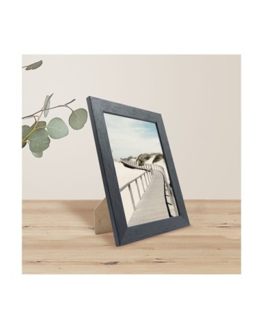 Cadre photo noir 18x24 cm bois reconstitué fsc