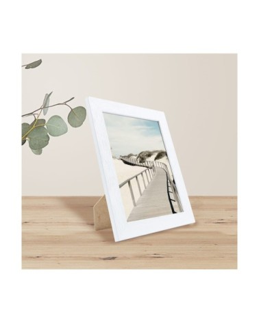 Cadre photo blanc 18x24 cm bois reconstitué fsc