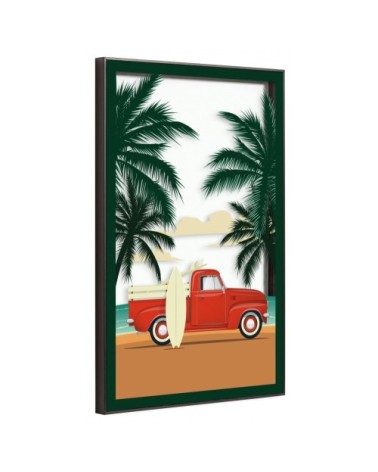 Tableau sur verre synthétique van life 42x63 cm