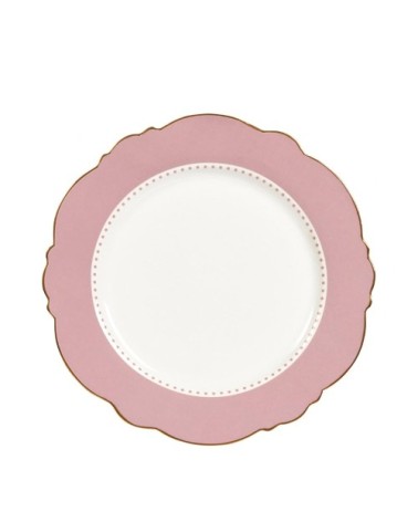 Assiette à dessert rose D21cm