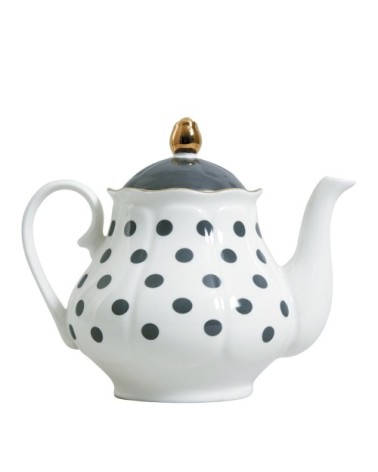 Théière pois gris 1L